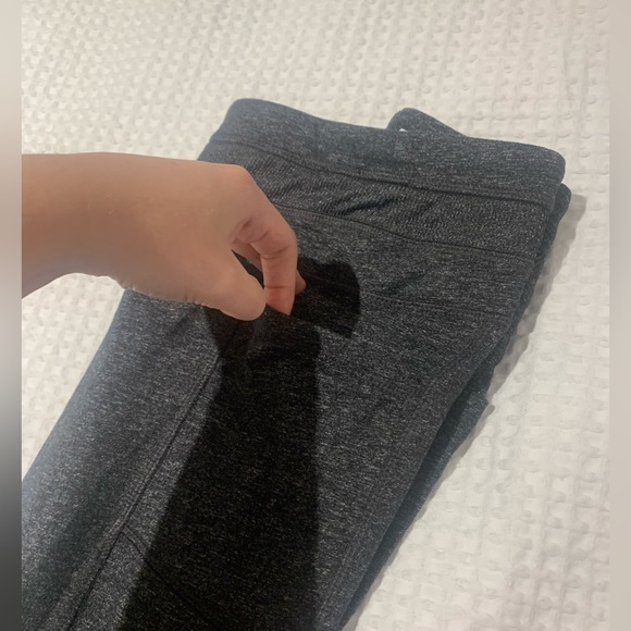 Athletic Leggings with pockets - Heather Dark Grey - Picture 4 of 5